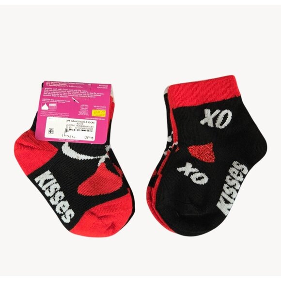 NWT Hershey's Kisses Girls Ankle Socks 3 Pack Size 4T-5T - 3 Pairs - Picture 1 of 2